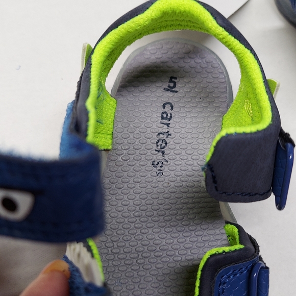 Carters Cade Monster Sandals Size 5 Lights Up - Picture 5 of 13